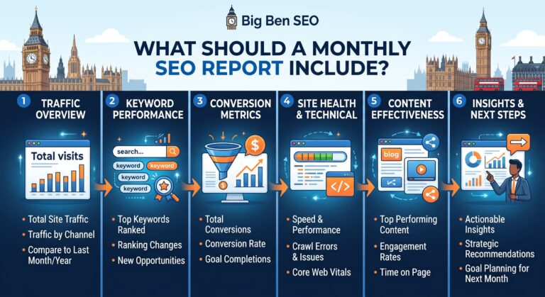 What Should a Monthly SEO Report Include? 3 Gemini Generated Image vsr4ewvsr4ewvsr4